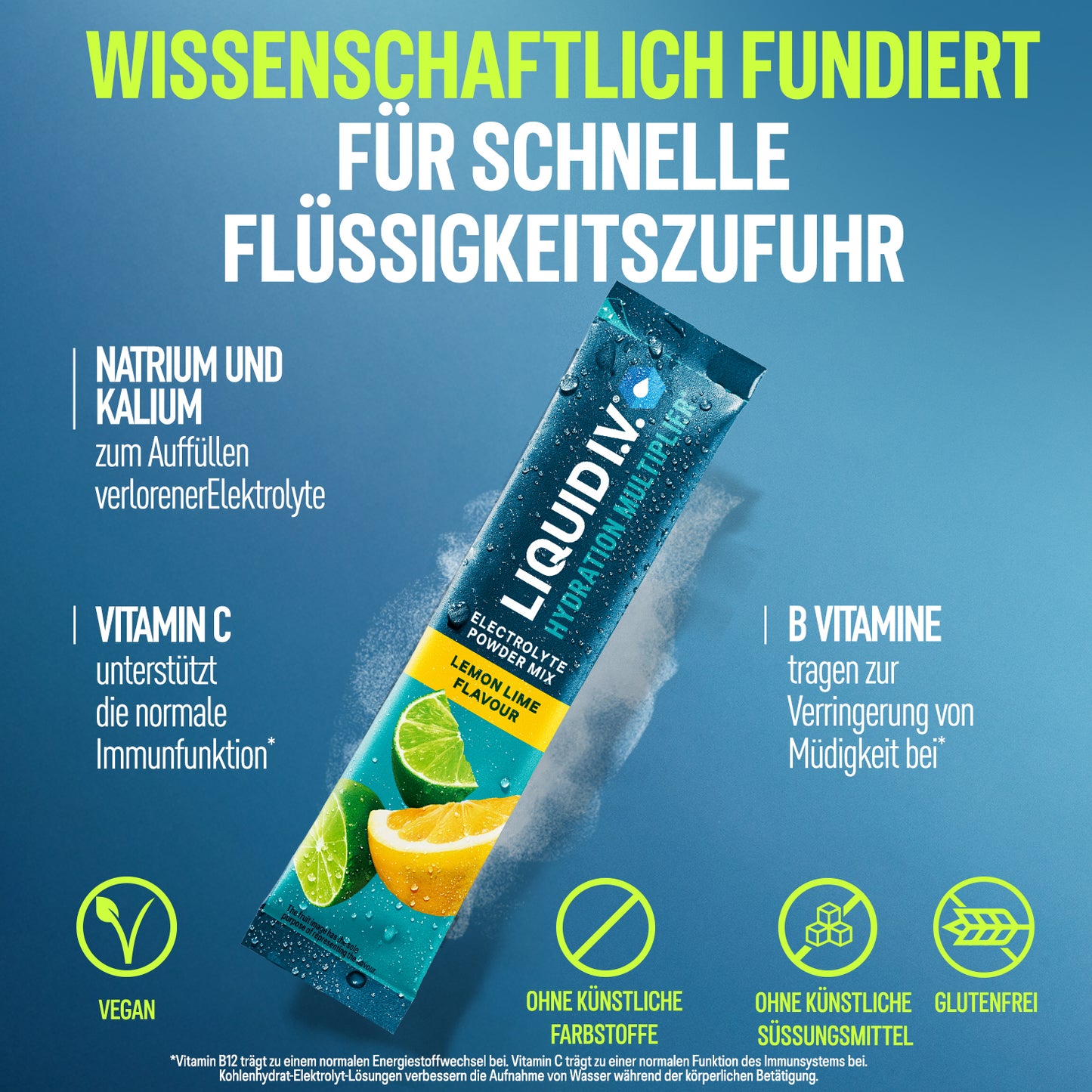 Liquid I.V.® Hydration Multiplier® IS - Lemon Lime 24PK