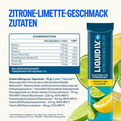 Liquid I.V.® Hydration Multiplier® IS - Lemon Lime 24PK